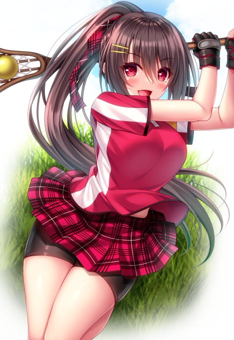 Pixivのリクで描いたポニテちゃん 