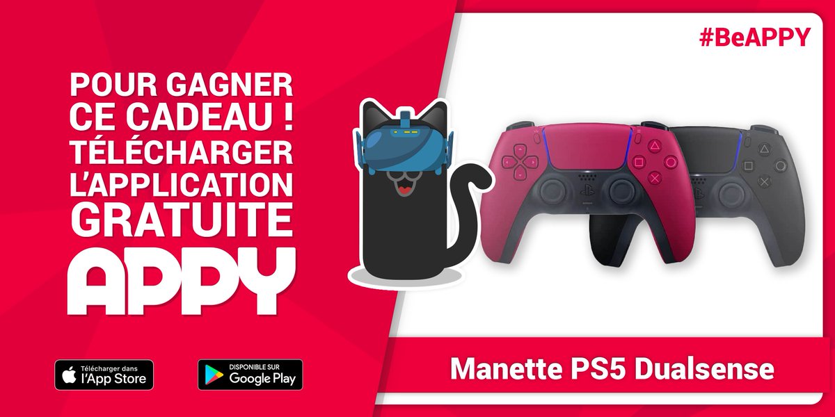Vivez une expérience de jeu incroyablement profonde et immersive grâce à la nouvelle Dualsense pour PS5 🤩
Retour tactile, gâchette dynamique et un nouveau coloris ! 
Le tout est à gagner sur APPY 🔥😸

Bonne chance 🔥

😺Voici le lien de l’app:
linktr.ee/beappy👈

#beappy