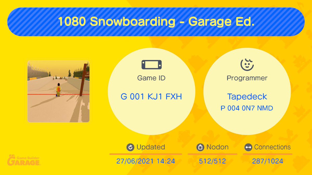TweetMLee's tweet image. Great to finally get Wave Race &amp;amp; 1080 Snowboarding on #NintendoSwitch! Even though I had to make them myself. 😉👀 Check then out if you can! #GameBuilderGarage