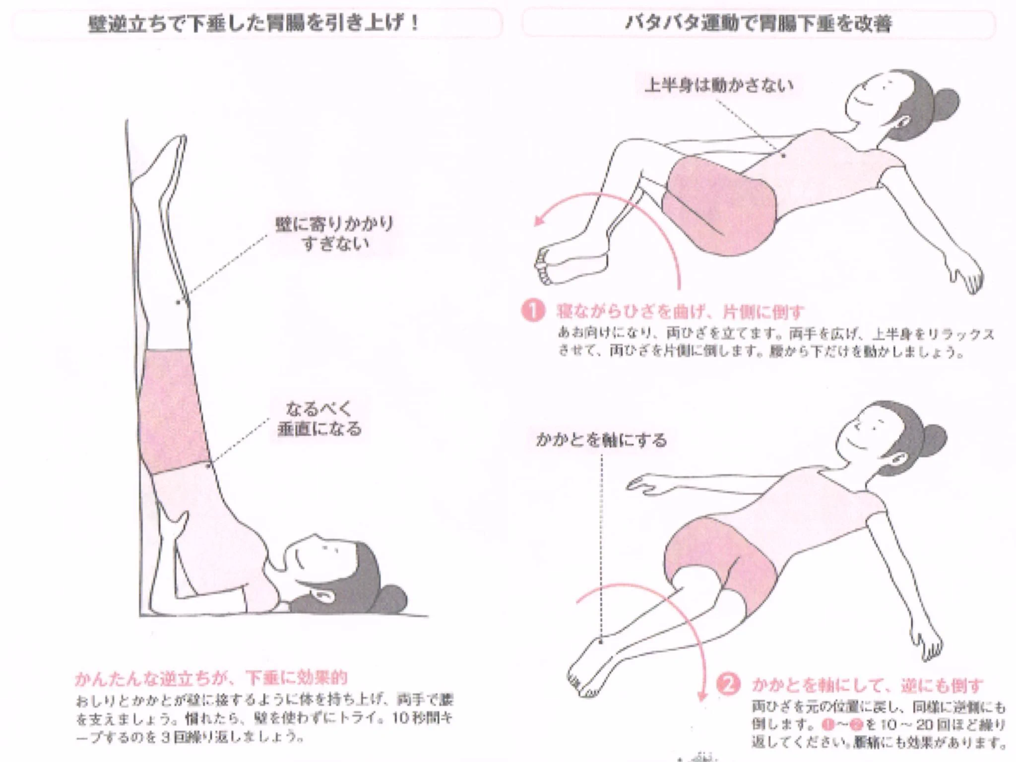 ポッコリおなかで悩んでいる方！必見。内臓下垂撃退