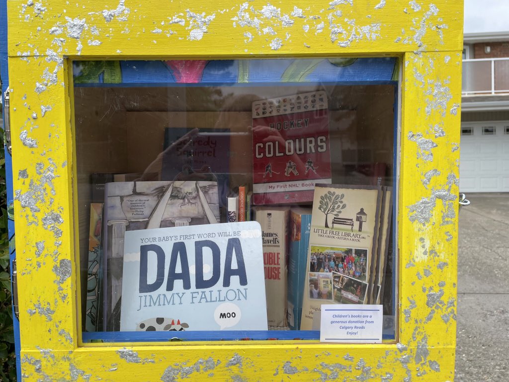 JenJaDi's tweet photo. @duchessgoldblat My Little Free Library hasn’t yet seen another person’s Becoming Duchess Goldblatt, and I’m not yet ready to relinquish my own copy. I’m guessing your Grace’s is a cornucopia of delights. #LtlFreeLibrary https://t.co/68zdss3Llt