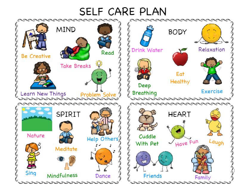 My daughter is currently learning about self-care. #Selfcare is important for kids too.