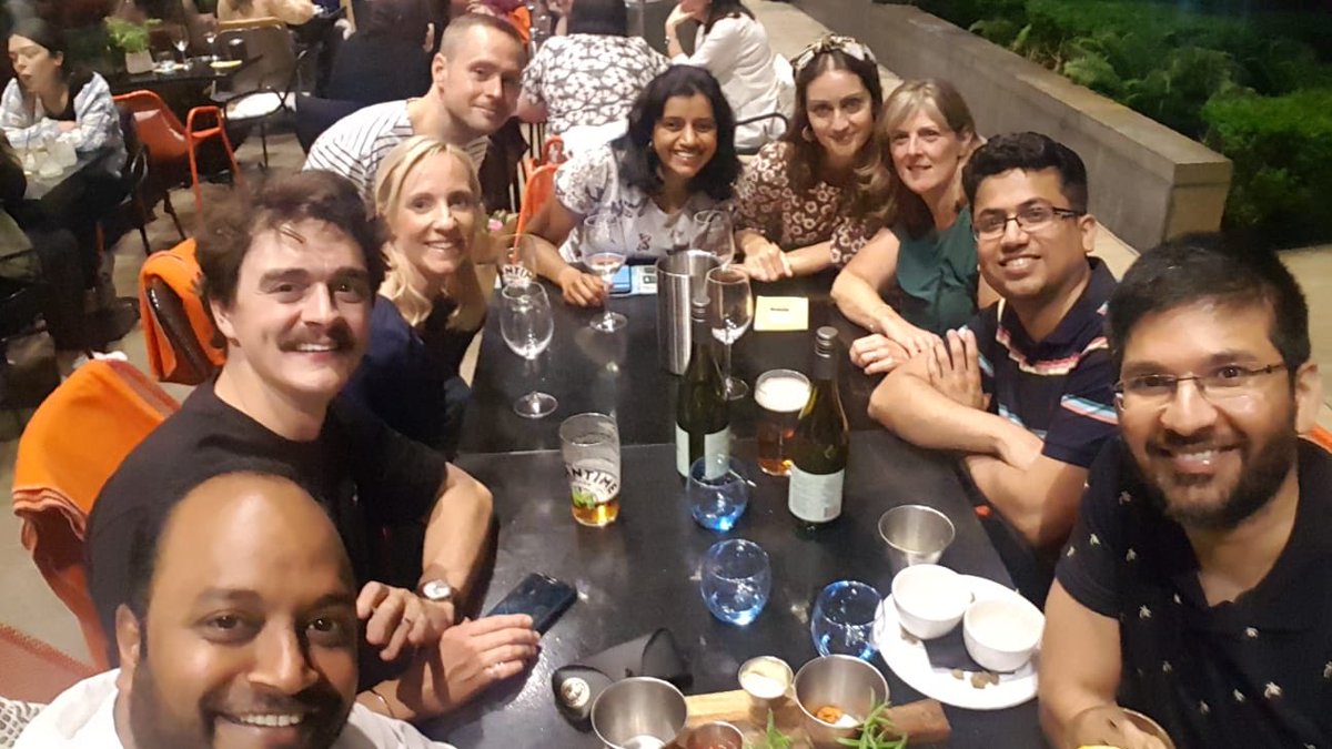 huz_physio's tweet photo. Great APP evening get together....#great HV MSK APP team..#SallyAllan #Rohit K #Katie Fox #Tom Turner #Prasad #Suba #Julia #Connecthealth https://t.co/exqOhXaIw7