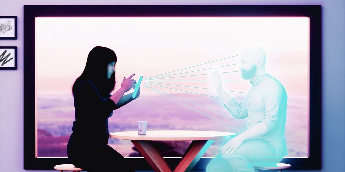 cdmillen's tweet photo. AI bot mimicking me after death? or during?   Asa Fitch writes, “Living people might use digital replicas of themselves that email and chat with colleagues to get more work done, or to take over while they are on vacation, Mr. Burden says. ” https://t.co/8W62XOUnyN https://t.co/RoEhjC74PJ