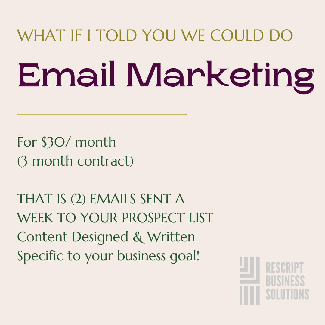 Rescript_DM's tweet image. Email marketing can honestly make you cringe. So daunting. Cost of added staff, worth it? Automation worth it?🕑😱
#emailmarketing #dataentry #prospecting #emailetiquette #businessgrowth #smallbusiness #startups #entrepeneur #bakersfield #kerncounty #arvin #delano #lamont