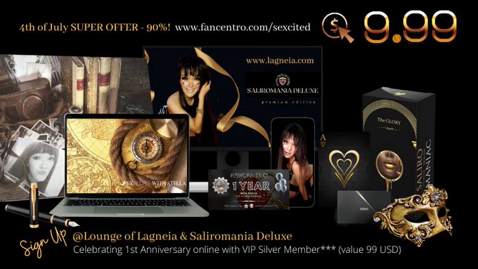 4th of JULY SUPER OFFER - 90% If you ever wanted to SEXplore WITH STELLA, now is the chance: -90% on<a href="/tag/fancentro"class="tags"><span>#fancentro</span></a>