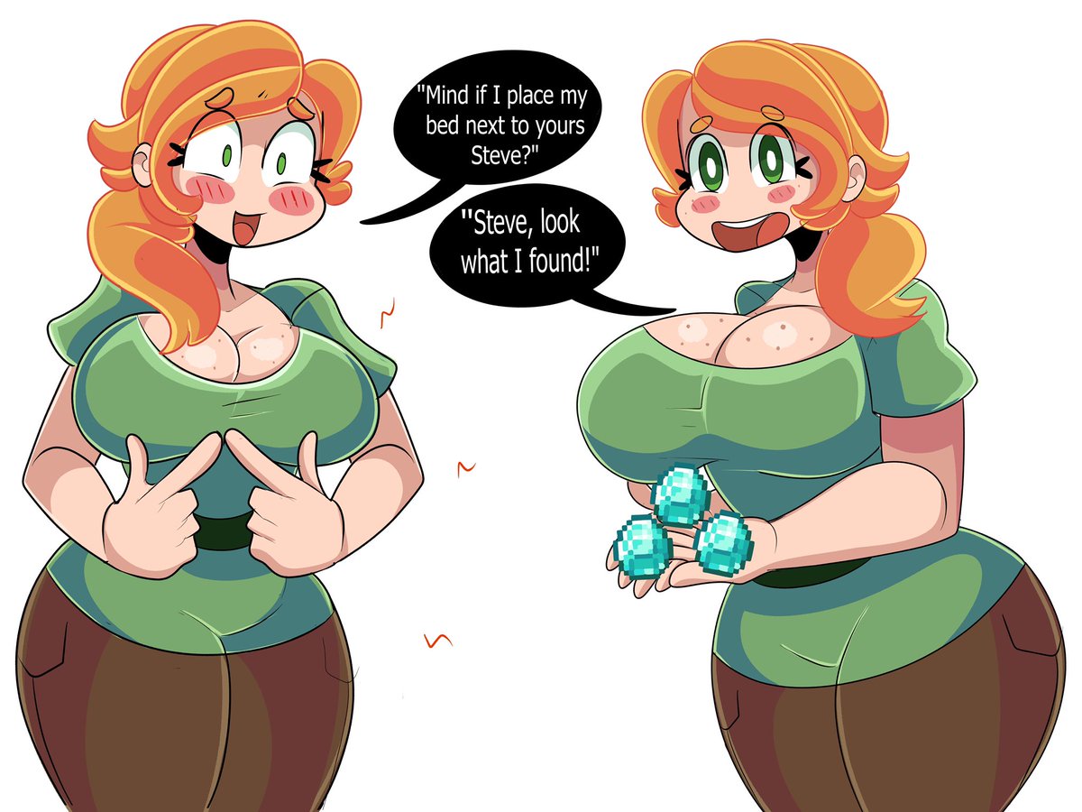 SaltyNoodles on X: Big Tittie Minecraft GF Alex. t.coWMdoPoZhBJ   X