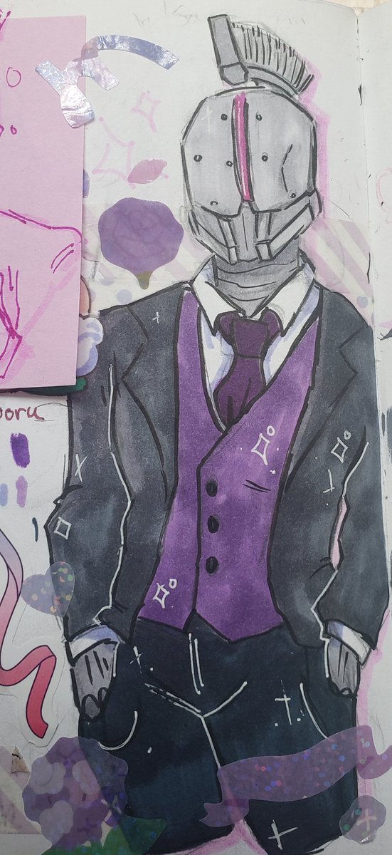xHiveWorm09's tweet photo. Snazzy Saint~💜
#draw #artist #saint14 #fanart #destiny2 https://t.co/f96yUNntyv
