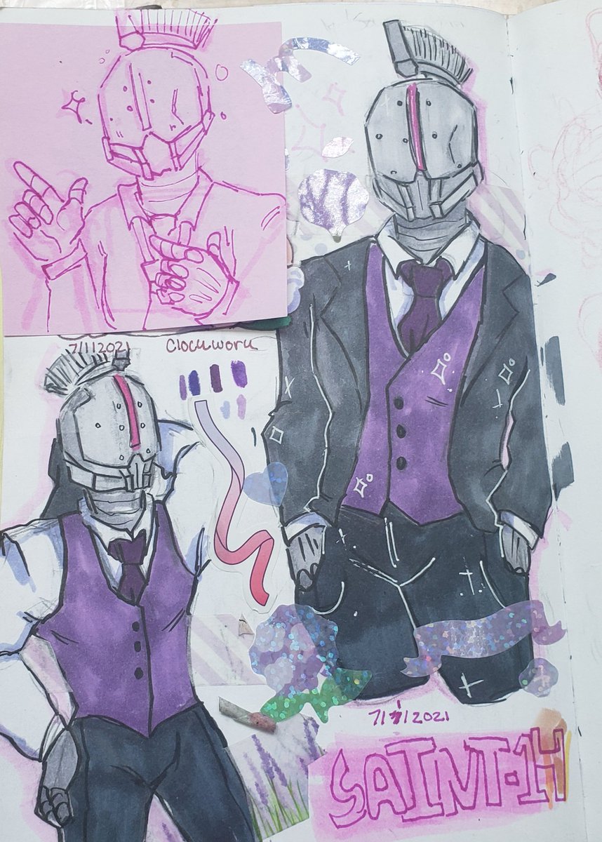 xHiveWorm09's tweet photo. Snazzy Saint~💜
#draw #artist #saint14 #fanart #destiny2 https://t.co/f96yUNntyv