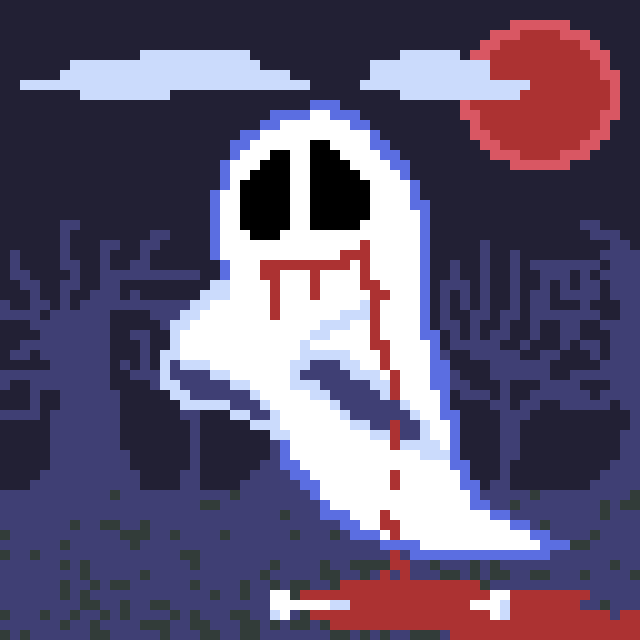 Trion129's tweet photo. #spooky #ghost 64x64 #pixelart 

#pixelarts #pixelphotography #pixelworlds #pixel #haloween #scary #bloodmoon #night #nightmare https://t.co/TXqwgzD1pQ
