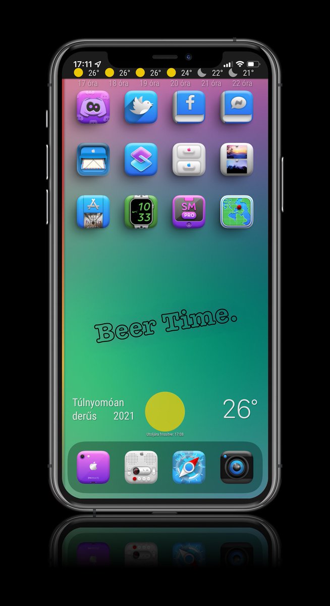 GaracziLaszlo's tweet image. WeatherHTML
HS
@thewaytozion 
Wall
#dorru in Discord
Icons
@SteveMeyer420 
Mockup
@screenshot_pro 

#nojailbreak
#iOS15beta2