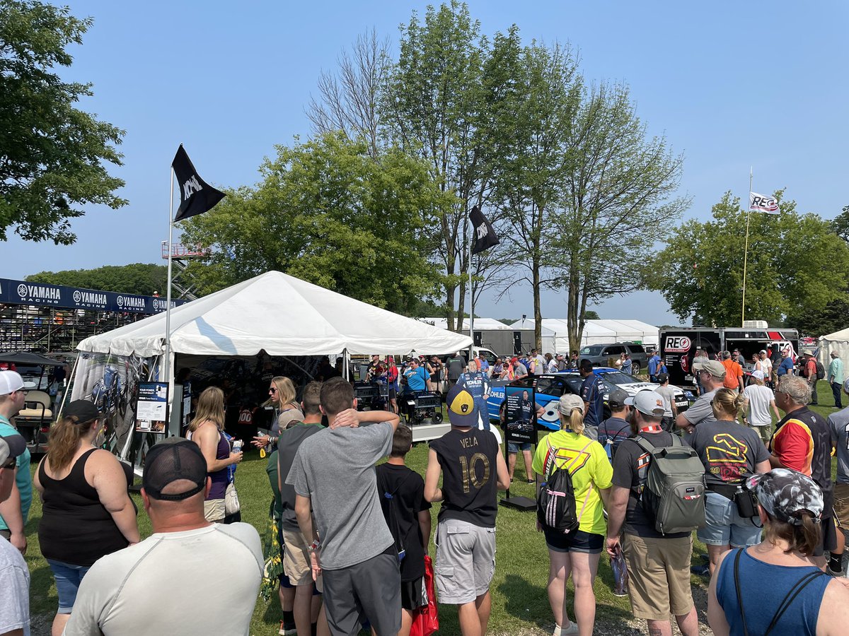 RFKracing's tweet image. Nice crowd to see the Rocketman over at the @KOHLERPower display this morning!