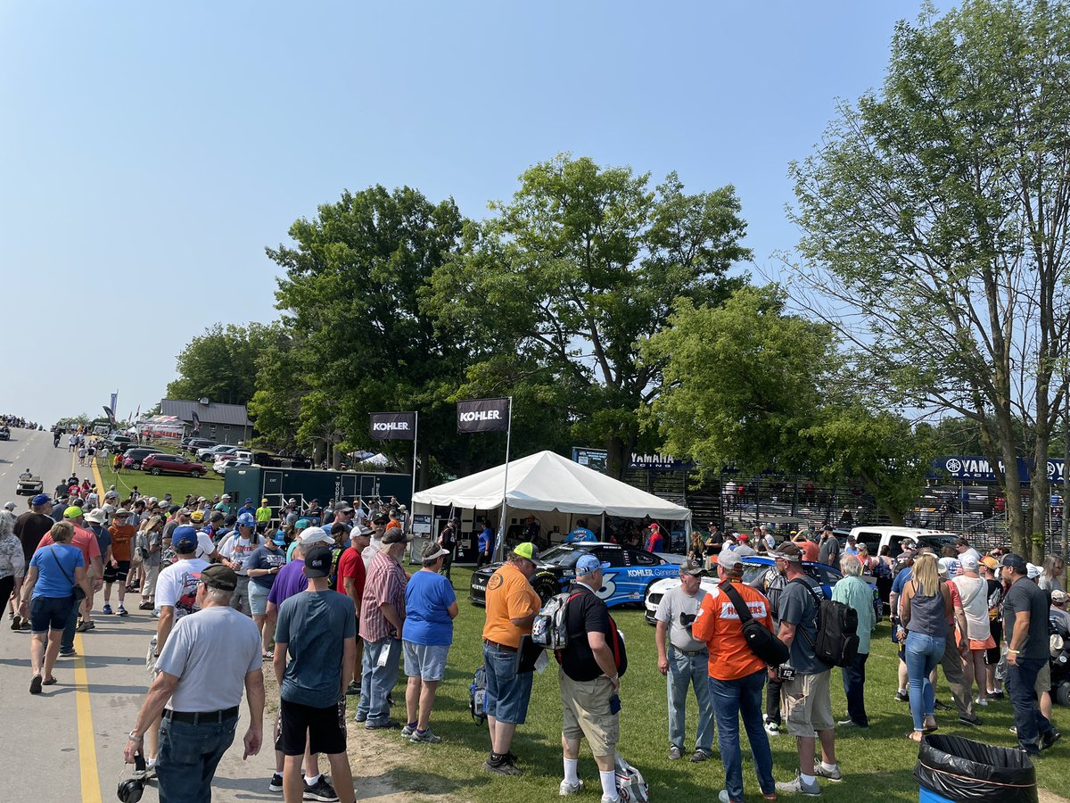 RFKracing's tweet image. Nice crowd to see the Rocketman over at the @KOHLERPower display this morning!