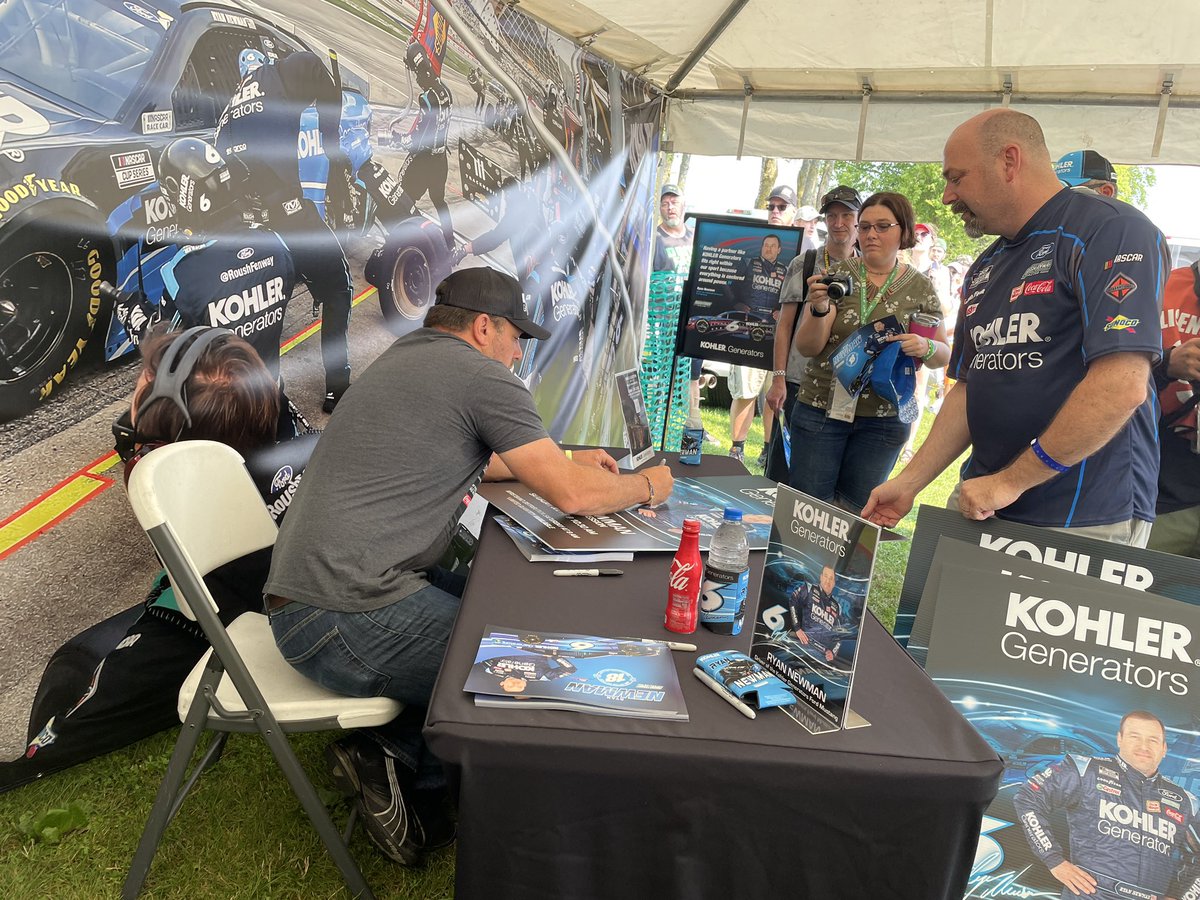 RFKracing's tweet image. Nice crowd to see the Rocketman over at the @KOHLERPower display this morning!