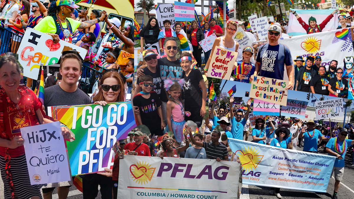 We have new followers after #PrideMonth and we want to welcome you to the #PFLAG family. You should know upfront we're #PFLAGProud all year long + just a click away from support, education, and advocacy for #LGBTQ+ folks, their friends, families + allies: pflag.org