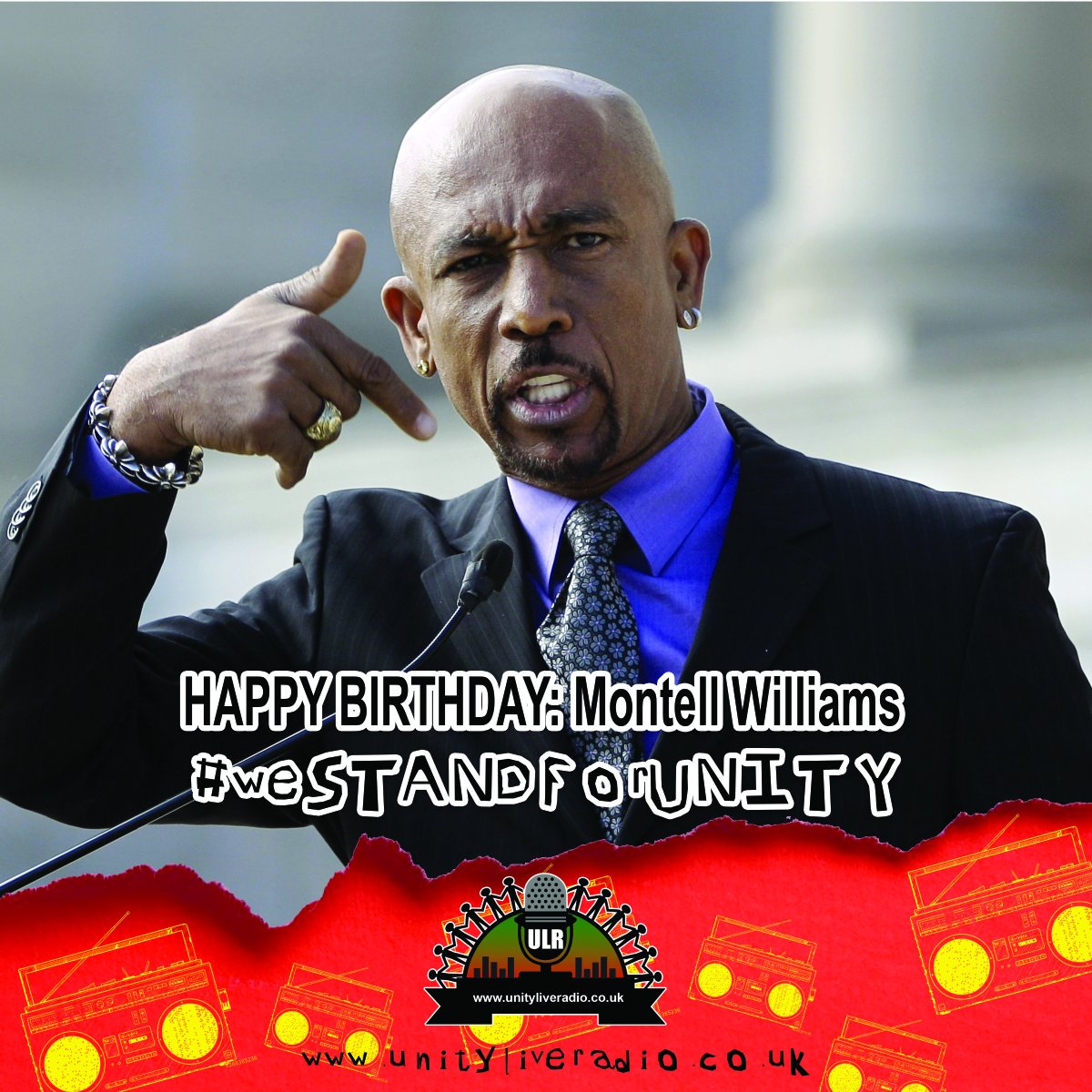 unityliveradio's tweet photo. #HappyBirthday to #MontelWilliams aka #MontelBrianAnthonyWilliams
#TV host, #actor, #motivationalspeaker
.
.
.
.
.
.
#birthday #UnityLiveRadio #ULR #RadioShow #Radio #RadioStation #Music #RadioPresenter #RadioDJ #LiveMusic #LiveDJ #TuneIn #ListenLive #DailyMusic #Berkshire https://t.co/FDSFH72GnR