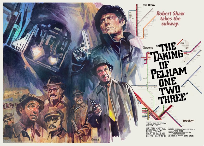 'The Taking of Pelham One Two Three' - 1974 by #JosephSargent #WalterMatthau #RobertShaw #DavidShire