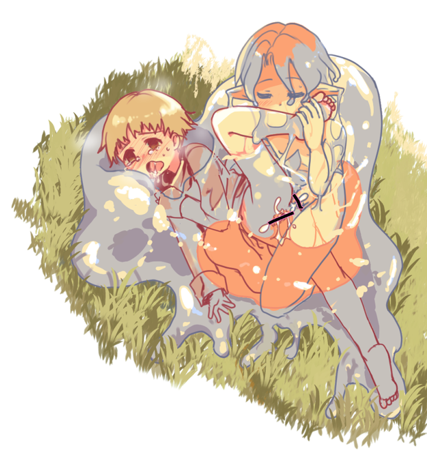 [R18]人型コア スライムと村人ちゃん 