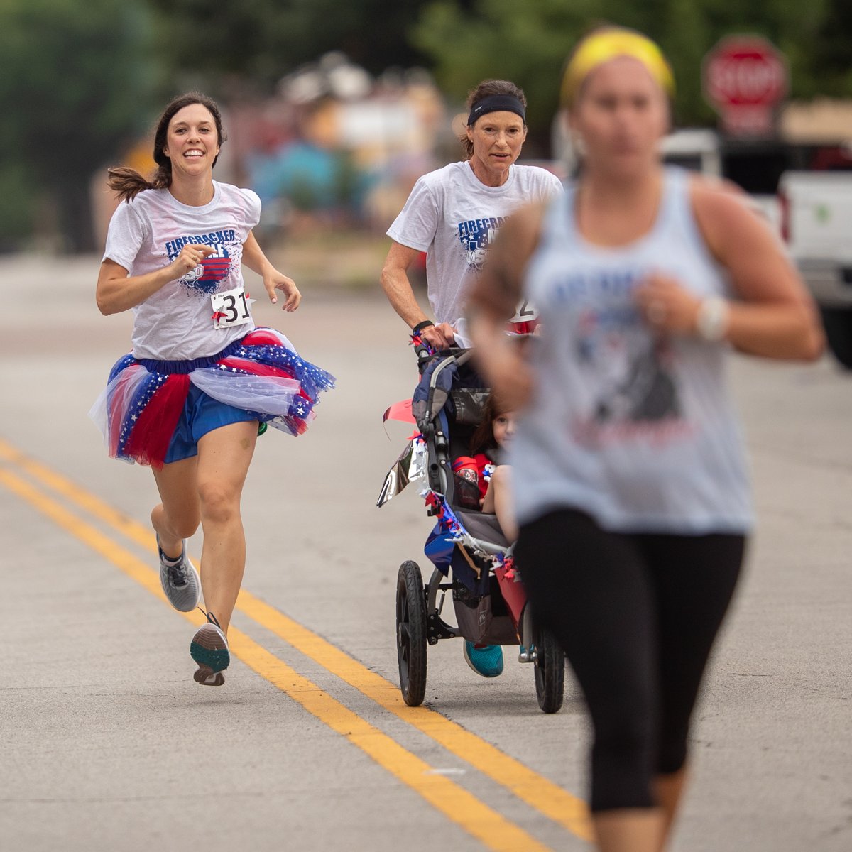 MSUMustangs's tweet image. FIRECRACKER MILE | @MSUtxXCTF hosted the first Firecracker Mile in Downtown Wichita Falls Saturday morning. #StangGang