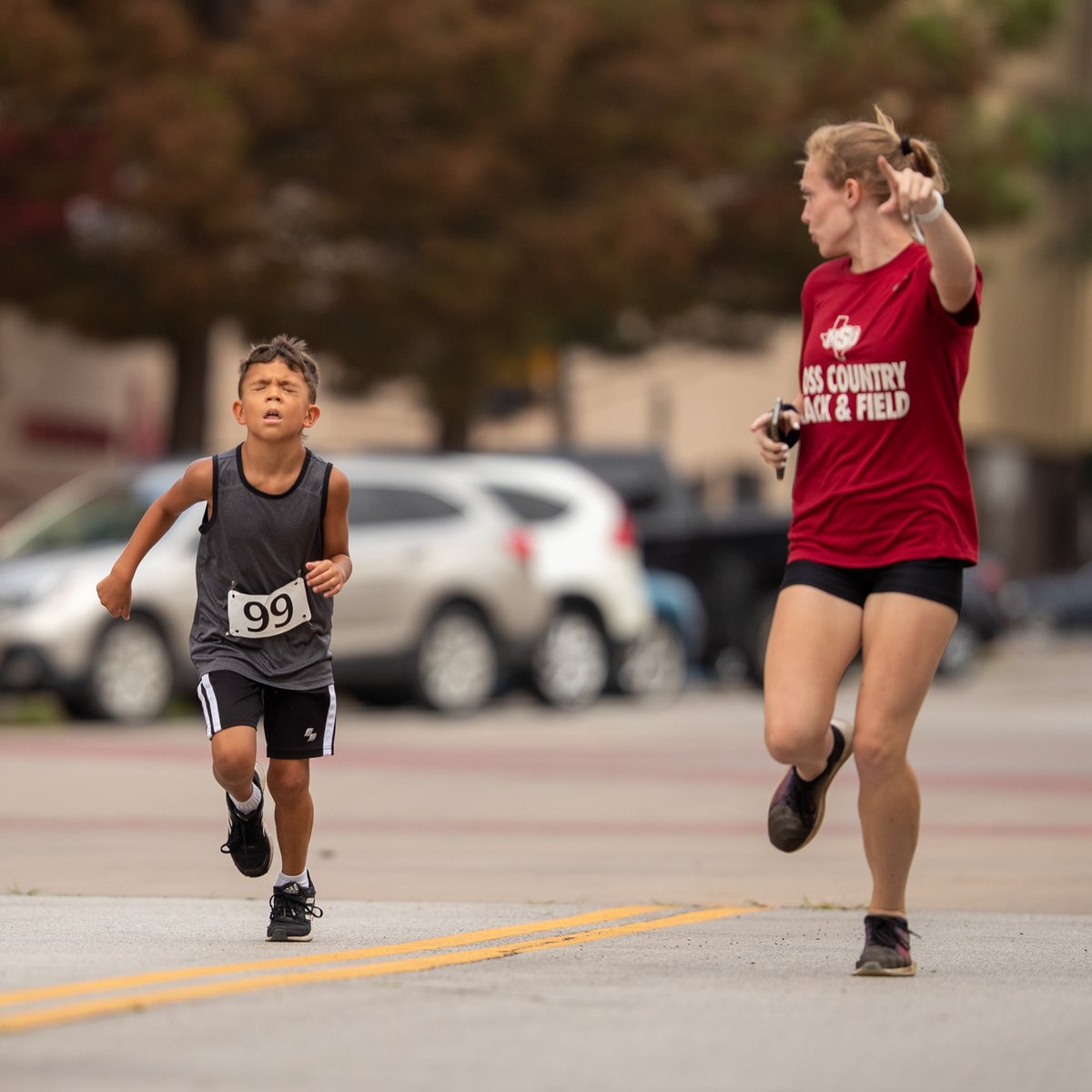 MSUMustangs's tweet image. FIRECRACKER MILE | @MSUtxXCTF hosted the first Firecracker Mile in Downtown Wichita Falls Saturday morning. #StangGang