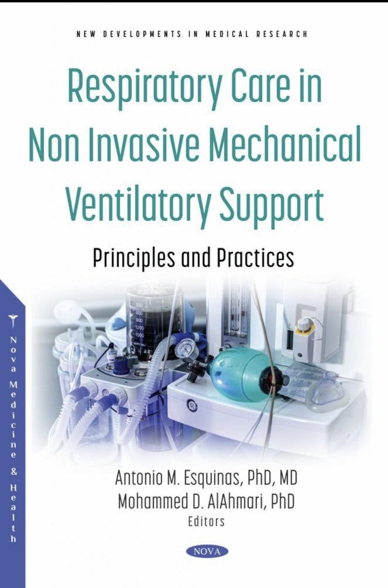 Dr_MAlAhmari's tweet photo. I am honored to present our critical care book titled: Respiratory Care in Non-Invasive Mechanical Ventilatory Support: Principles and Practice.

This time as a Co-Editor.

Thank you to all contributors https://t.co/6w9uOS6uNB