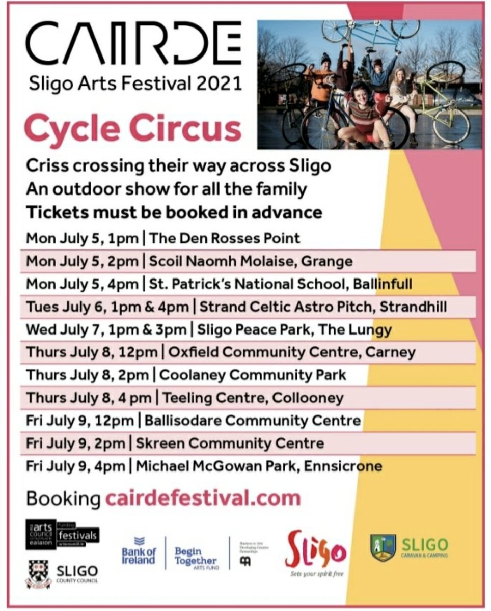@cairdefestival kicks off today for the week ahead! Have a look at #whatsoninsligo here! #sligo #WildAtlanticWay #irelandevents