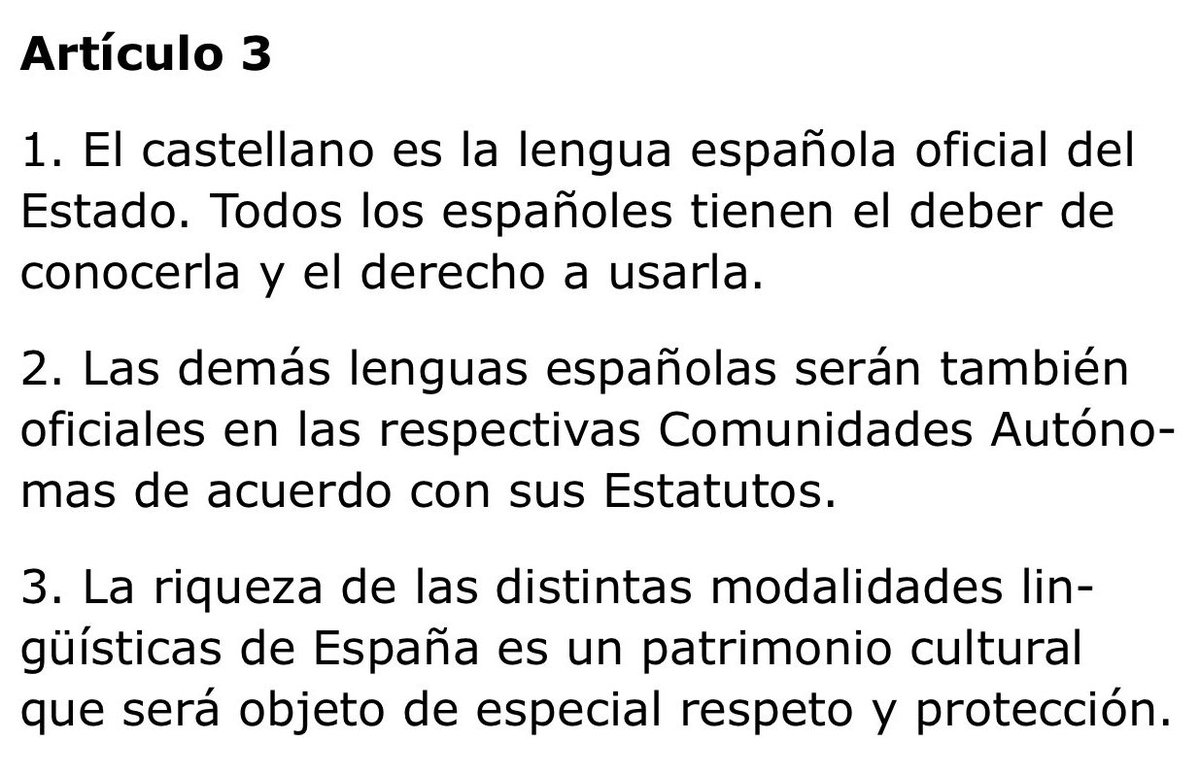 JoaquimBoschGra's tweet photo. Sobre la llamada "Oficina del Español de Madrid", la Constitución establece que el nombre oficial es el castellano y no el español. Todas nuestras lenguas son españolas. Y todas deben respetarse, protegerse y usarse, que es lo contrario de alentar disputas entre idiomas. https://t.co/gIUk3KzVJT