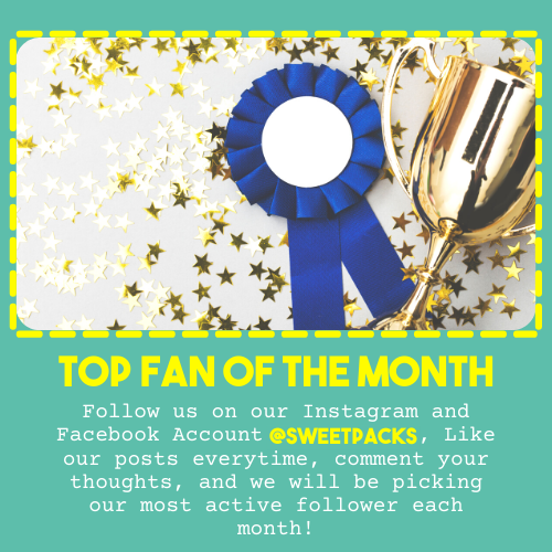 SweetPacksUK's tweet photo. 📢ANNOUNCEMENT:
Top Fan of the Month
Love Sweet Packs, or you want to try Sweet Packs, but you are on a tight budget? Then show us!
BE OUR TOP FAN!

Visit our Instagram Account: @sweetpacks
or our Faceboook Page: https://t.co/JOBLi7Sk9s
to learn more!

#SweetPacks #FreebiesAlert https://t.co/ZDE4pYEYMA