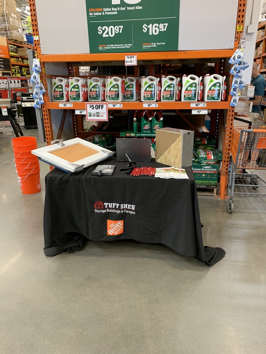 Come see me at the Castle Rock Home Depot. I am set up and ready to sell some sheds. ⁦<a href="/BrianTUFFSHED/">BrianTUFFSHED</a>⁩ ⁦<a href="/MarkDMiller13/">月月</a>⁩ ⁦<a href="/NeriWilliams/">Neri Williams</a>⁩ ⁦@conniewalton17⁩ ⁦@CJDerbySASM1531⁩