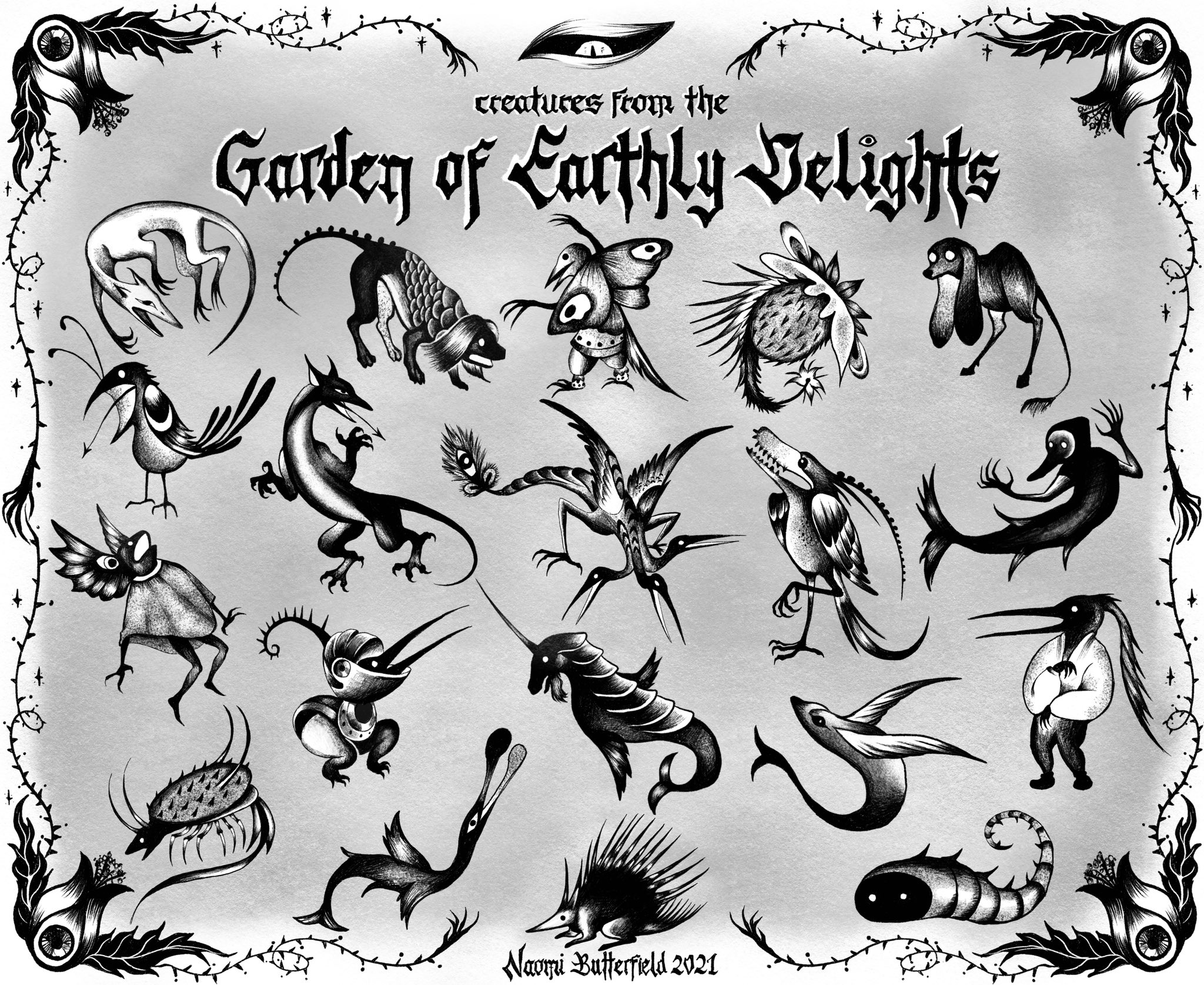 Garden of Earthly Delights tattoo  Tattoos Best tattoo ever Psychedelic  tattoos