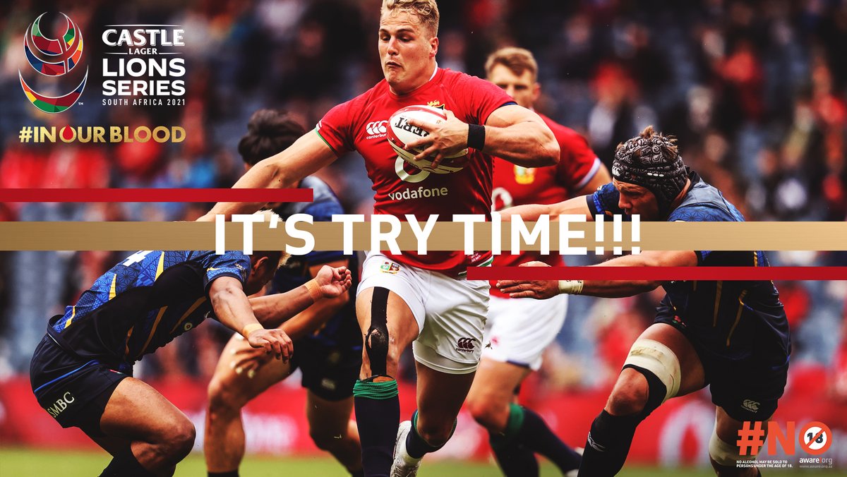 Try time! 🏉 The <a href="/lionsofficial/">British & Irish Lions</a> scored a try, retweet this post and you could win 1 of 10 limited-edition rugby jerseys. 🔥 ​#CastleLionsSeries #InOurBlood