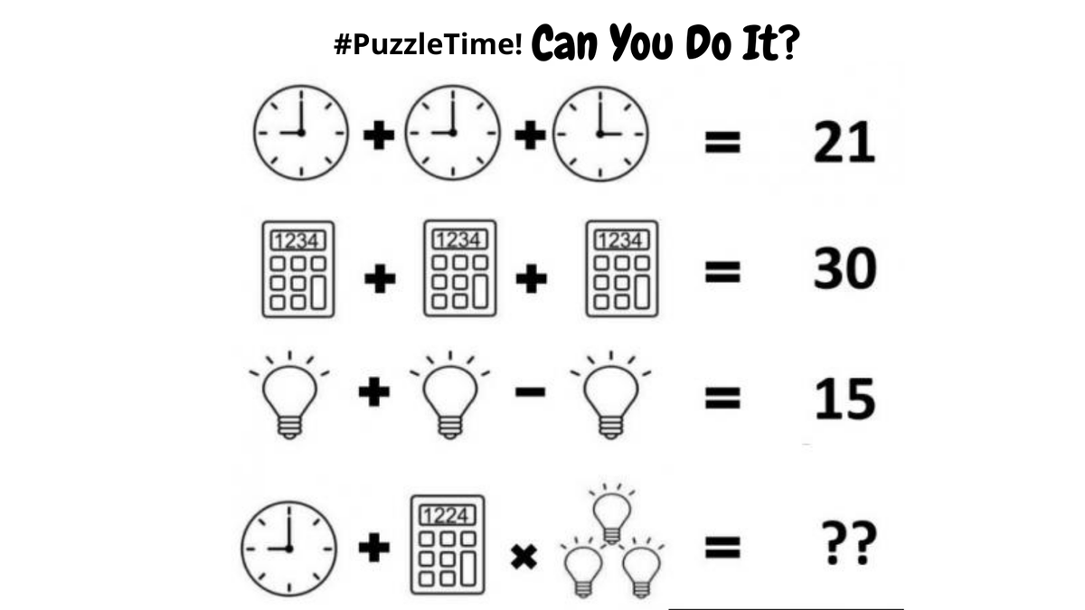 SoftwareAlpine's tweet image. #PuzzleTime
I Asked Some of Known, But They Couldn’t Find The Value.

Let’s See How Many Can Get it Right Over Here
Can You Do It? 
Yes!
I don’t think that you can do.
If you think that it’s easy then Why don’t you give it a try.
#IQTest #AlpineSoftware #CanYouDoIt