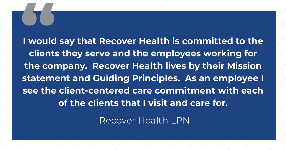 Recover_Health's tweet photo. At the end of the day, we strive to be a company that cares for its people, clients and employees alike. https://t.co/MmEUynML6p