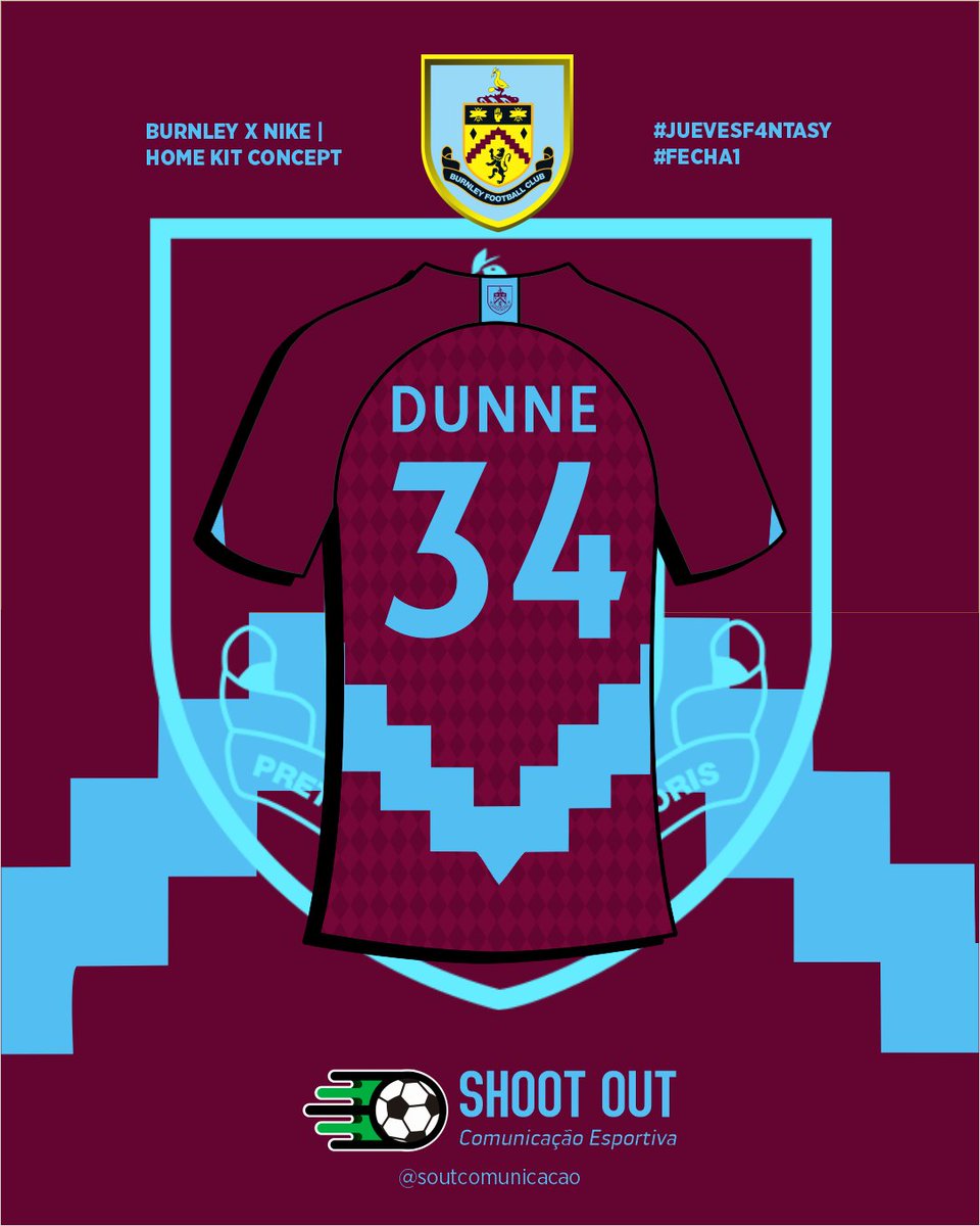 soutcomunicacao's tweet photo. Burnley x Nike | Home Kit Concept Design | Based on the current club crest

#JUEVESF4NTASY #Fecha1

@marcadegol @LaCasacaBlog @EleteTSC @IL_Graphic https://t.co/9zHGUQWgrC