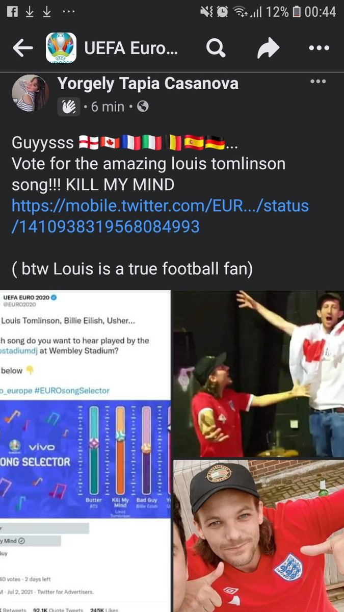 minigeliz's tweet photo. Yo? yo me metí a 4 grupos de la UEFA para hacer que los miembros voten por Louis 💙
#KillMyMind #KMMEUROS #EUROsongSelector https://t.co/OVEGyetU2Z
