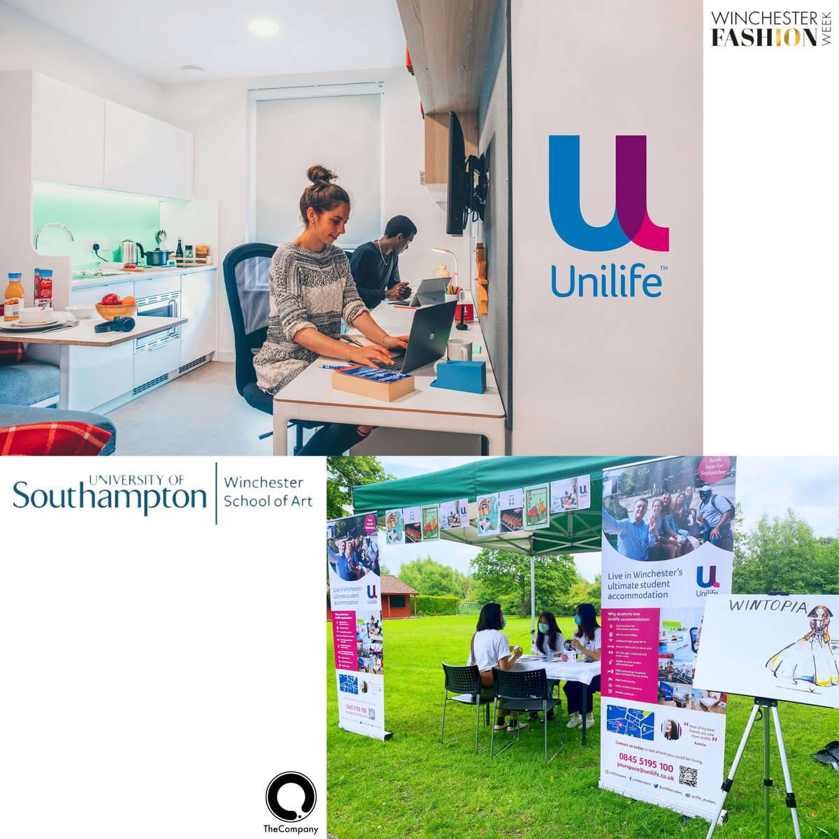 Did you notice a gazebo on the way to the performance site yesterday? 🧐That was provided to Unilife, one of the sponsors of WFW21. 👏👏
Unilife is a student accommodation located in Winchester, with a comfortable environment and an excellent location.😍
#winchesterfashionweek