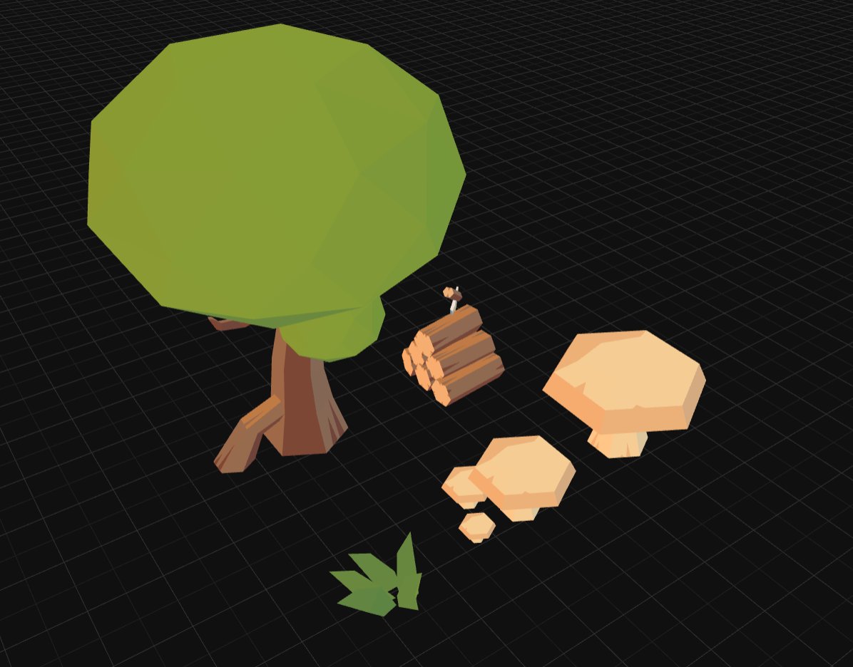 An overview of the 3D work I do for <a href="/Sparks_Land/">Sparks.land</a> (using the tools provided by it) the idea is to have enough assets to be able to create a large map #screenshotsaturday #lowpoly