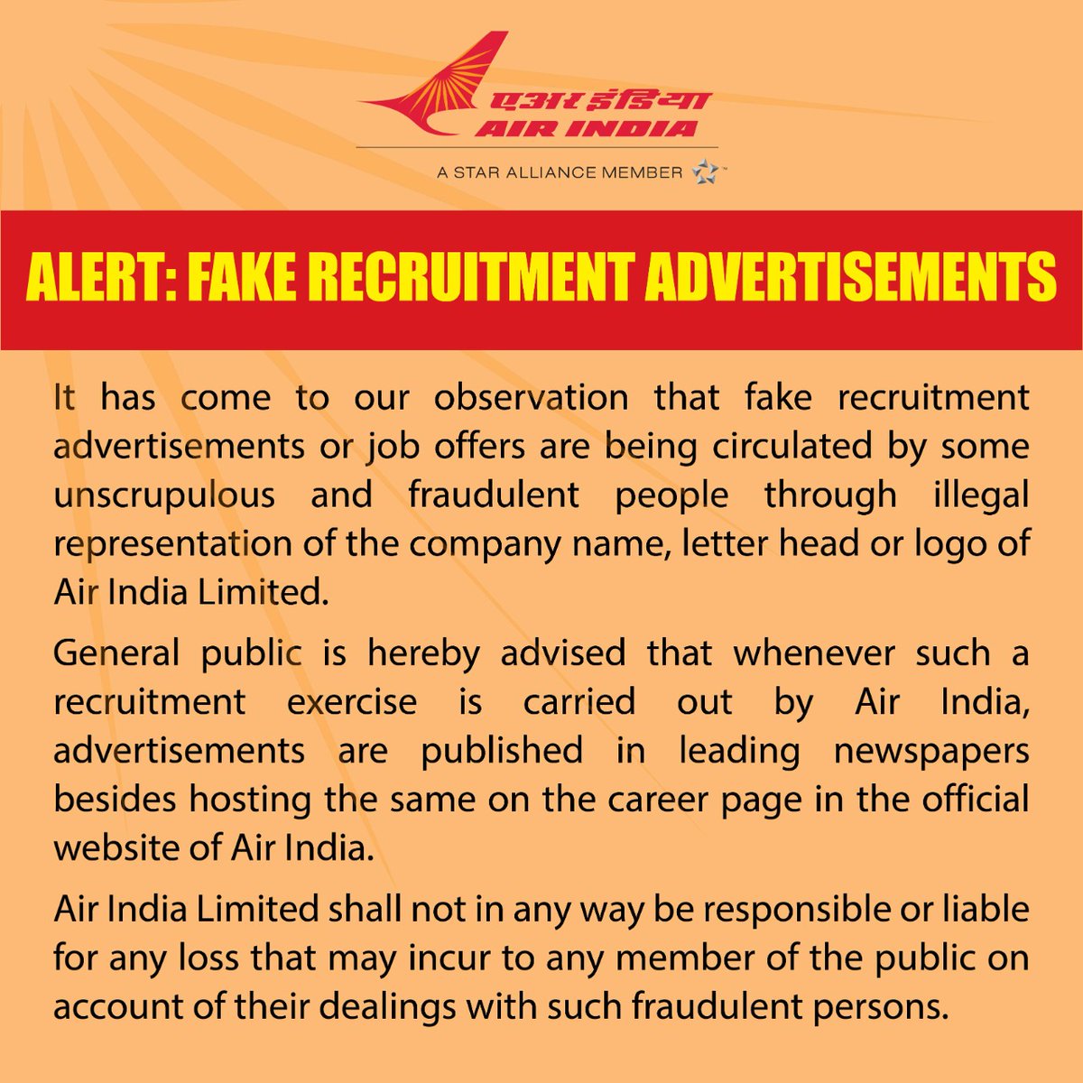 Air India tweet media