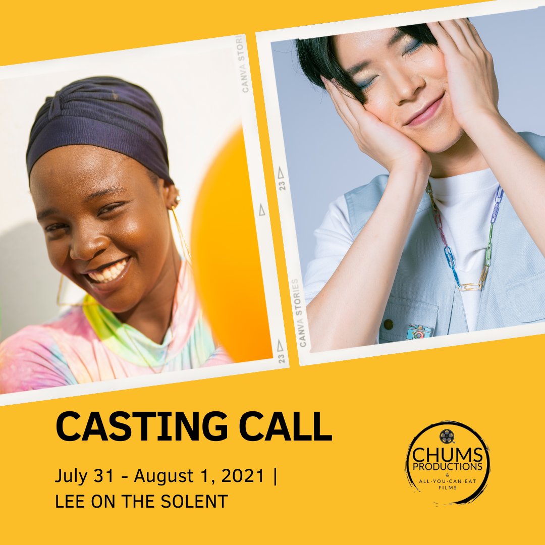 ChumsProduction's tweet photo. We are looking for people of any #Ethnicity, #background, #Ability / #Disability and #belief to join us for the shooting of our new #short filmed entirely in #LeontheSolent! Get in touch @ChumsProduction #cast📣🎬 https://t.co/0RzU6cs2M5