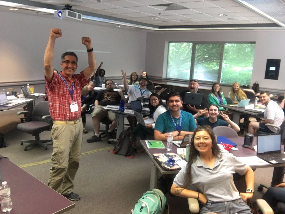 SamWCostello's tweet photo. I attended NCCAT this week for BTs. We learned about procedures, rules, and evidence based strategies for our classrooms. Teachers from all over this wonderful state came together to collaborate &amp; learn from each other. Thank you Heather &amp; Denis! ❤️#NCCAT #GCPSCommunity https://t.co/iMvRL7kZrL