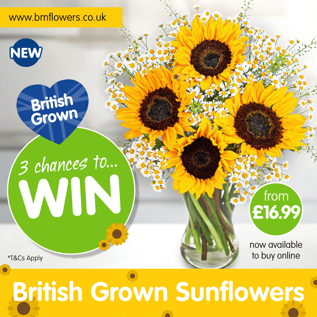 🌻#COMPETITION TIME🌻

We've just launched STUNNING #Sunflower bouquets and we're giving away the chance for THREE lucky winners to #WIN one each! ow.ly/GDGU50FlDe0

For a chance to #WIN, simply FOLLOW/RT/COMMENT WHEN you last received flowers!

Competition ends 9am 8/7/21