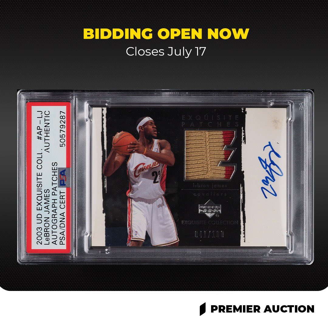 FanaticsCollect's tweet image. In today’s market, patch auto cards have risen to the status of fine-art equivalents. Check out the patch autos currently available for bidding in this monthly July 2021 Premier Auction.

premierauction.pwccmarketplace.com/premier-auctio…

#Patches #PatchAutos #PremierAuction #Invest #Pwcc