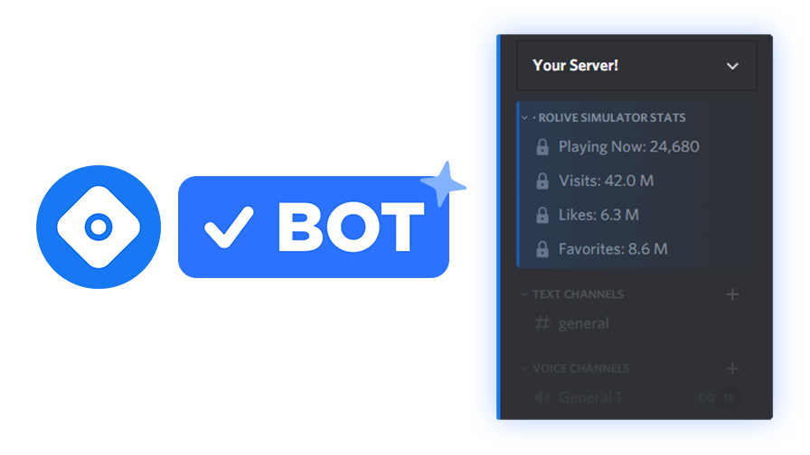 We are now a VERIFIED bot on @Discord! 🥳☑️

RoLive helps your <a href="/Roblox/">Roblox</a> community grow by displaying your games and groups' stats LIVE! (Active users, Visits, Likes, and more!)

Track for FREE today!
rolive.app

#Roblox #RobloxDev