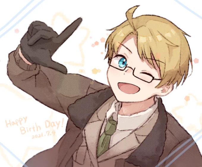 おめでとう!!!みんなのヒーロー!!!#アルフレッド生誕祭2021#ヒーロー生誕祭2021#245年目のヒーロー 