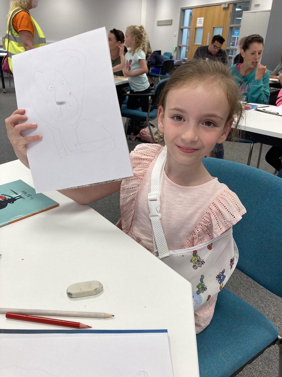 Well done to our young lady who had a nasty fall yesterday but still managed to attend an Ed Vere workshop today as a competition winner. We are very proud