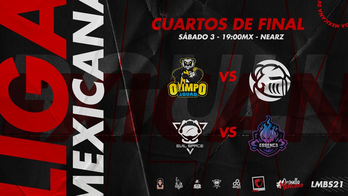 #LMBS21 | PLAYOFFS

En un par de horas se estarán disputando los cuartos de final con dos grandes partidos.

SÁBADO |🎙<a href="/n_earz/">NeaRz</a> &amp; <a href="/MannyR_BS/">MannyR</a>
📺 twitch.tv/nearz_z?sr=a

#OrgulloMexicano 🇲🇽