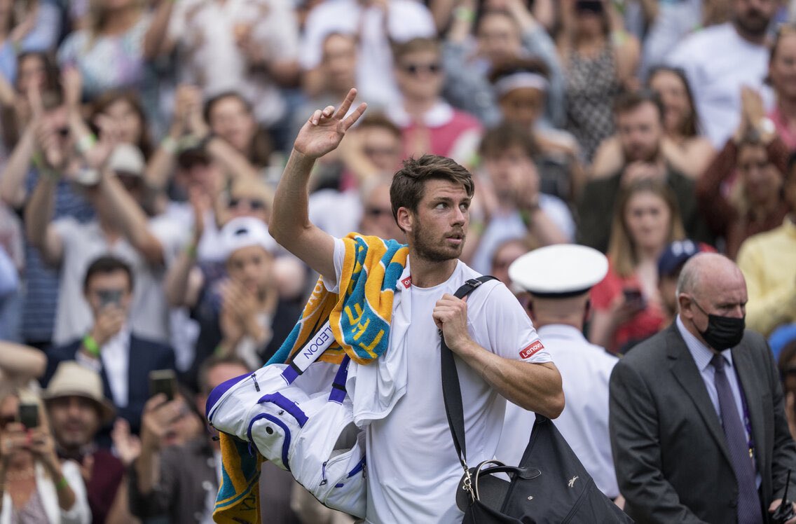 Amazing experience 😬 thanks for all the support ✌️💚💜 @Wimbledon