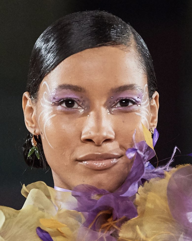 pradawestwood's tweet image. makeup at marc jacobs ss 2020