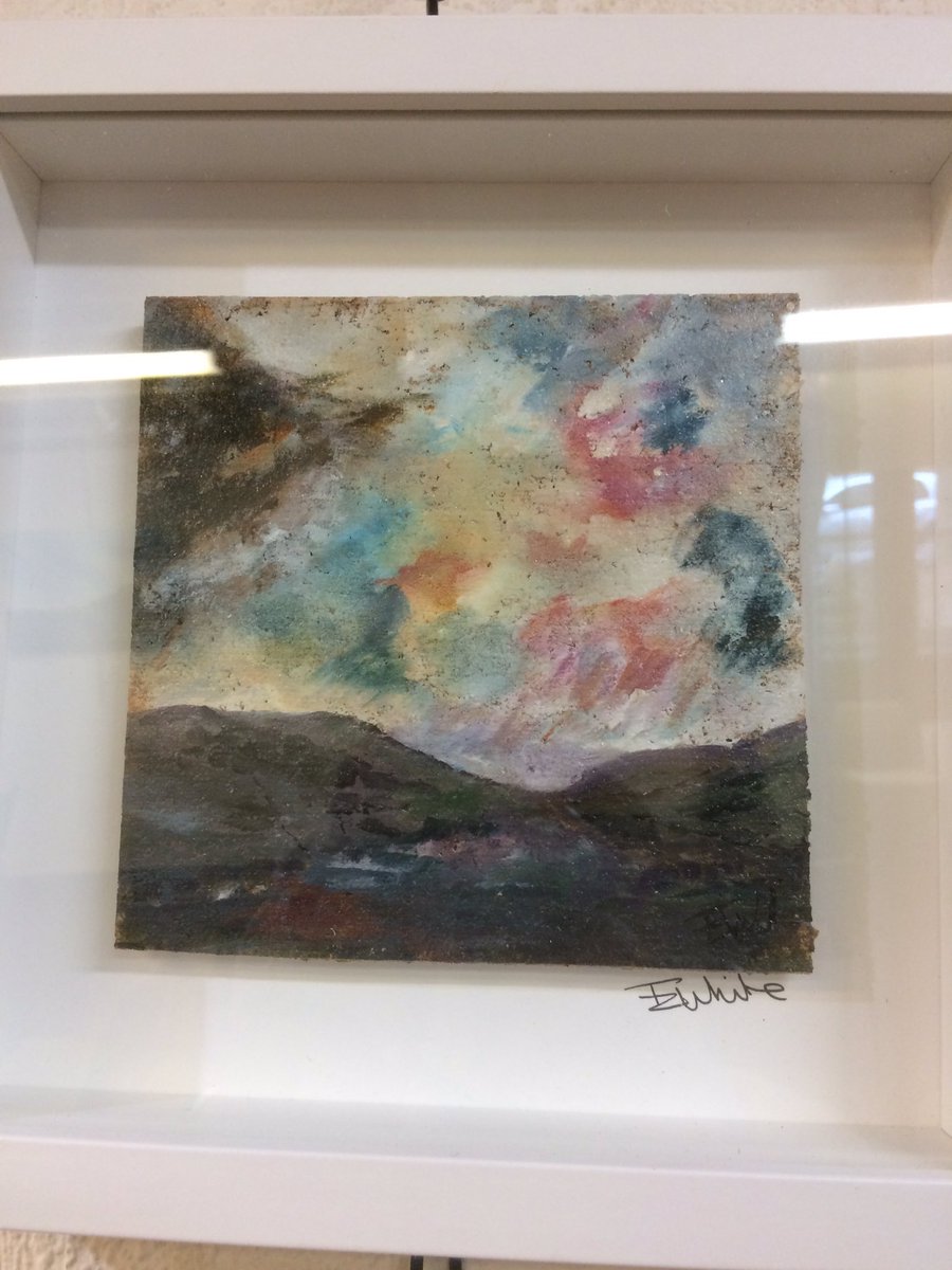 JEMsoc's tweet photo. Popped along to @littleboroughlo Coach House to check out Moorland Skies exhibition by @lizwhiteart and @CRainham bought Pennine Skies 1 (don’t tell Ken) on till 25th July, open daily 11 - 3pm Mon - Sat, 11:30-2:30pm Sun #art #culture @funding_arts @ace_national https://t.co/CyUGzIAYvx