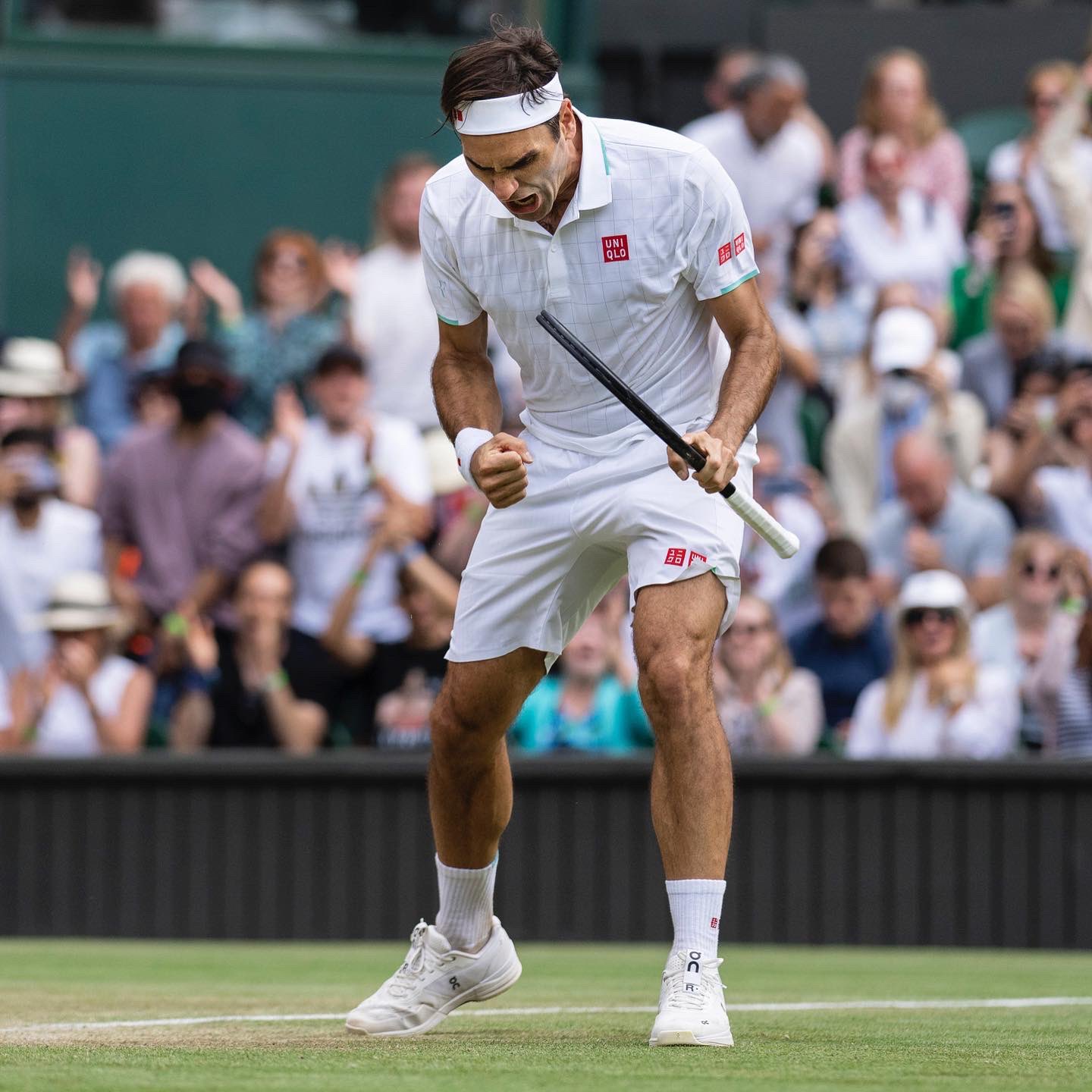 Roger Federer utilizou par de tênis da On Running durante o torneio de Wimbledon, no Reino Unido, neste ano | Foto: Reprodução/Twitter